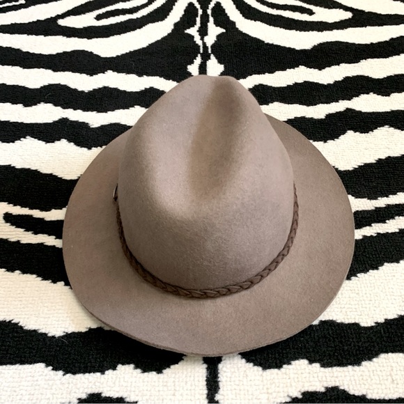 Scala Vintage Brown Wool Fedora Hat - Picture 5 of 10